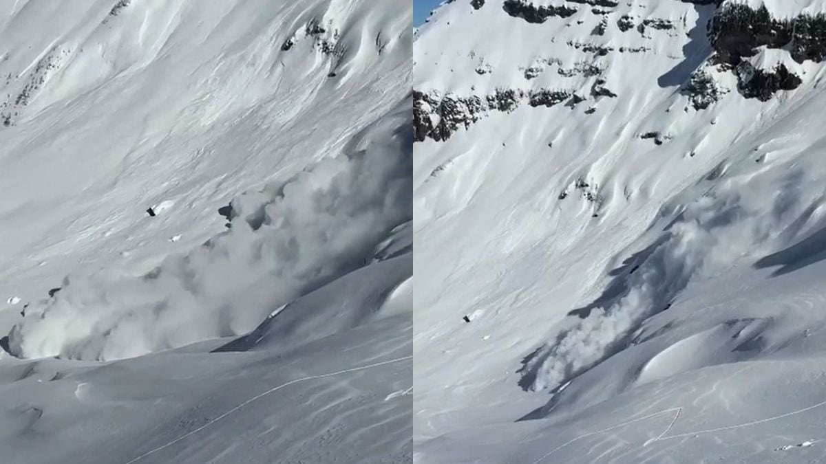 Chapelco: una avalancha en zona no habilitada dejó a dos esquiadores a centímetros de ser arrastrados por la nieve