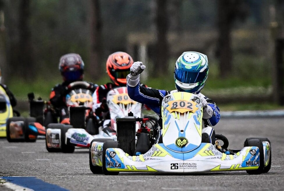 Fausto Schioppa, el pibe de Escobar que se ganó un viaje a Europa con el karting