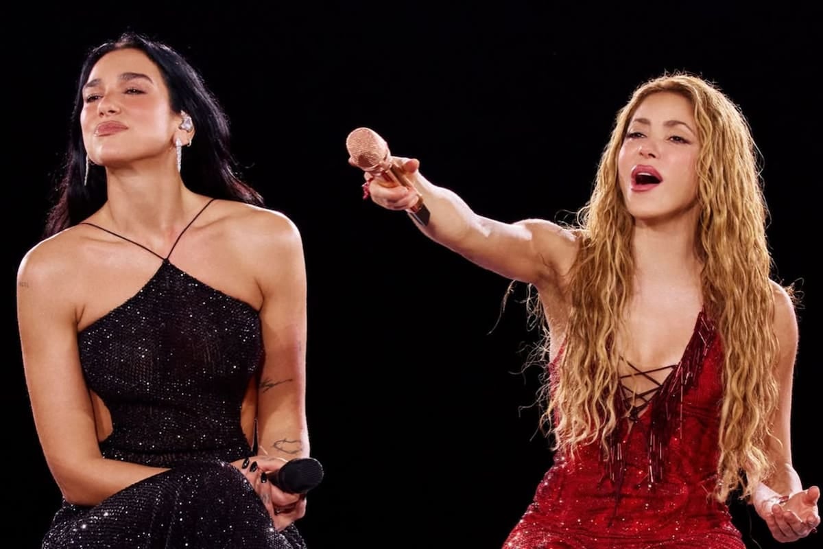 La noche que Shakira y Dua Lipa se encontraron en Madrid: crónica de un abrazo sobre el escenario