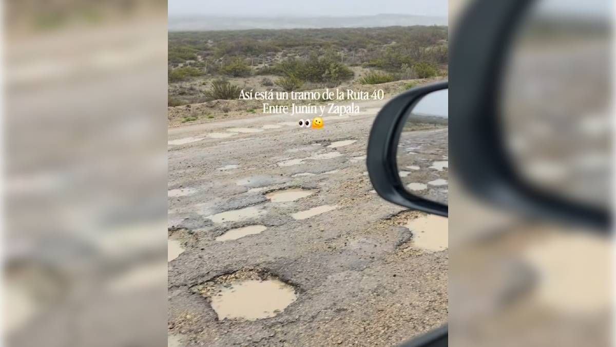 Ruta 40 en Neuquén: el tramo Junín de los Andes-Zapala acumula treinta kilómetros con pozos severos y advertencia a viajeros