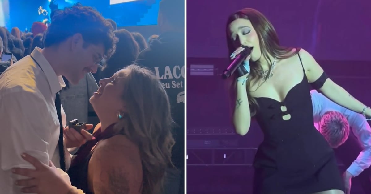 Vértigo, una caja y un sí: la propuesta de casamiento que conmovió a Ángela Torres desde la platea
