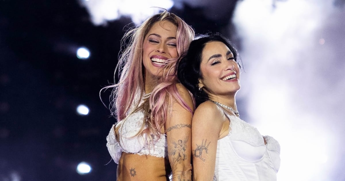 Lali Espósitoyday Tini Stoessel compartieron el escenario de River con una sorpresa de Madonna